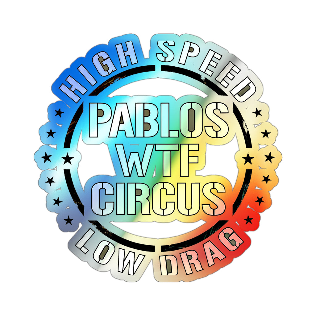 High Speed Low Drag Military Stencil — Holographic Sticker