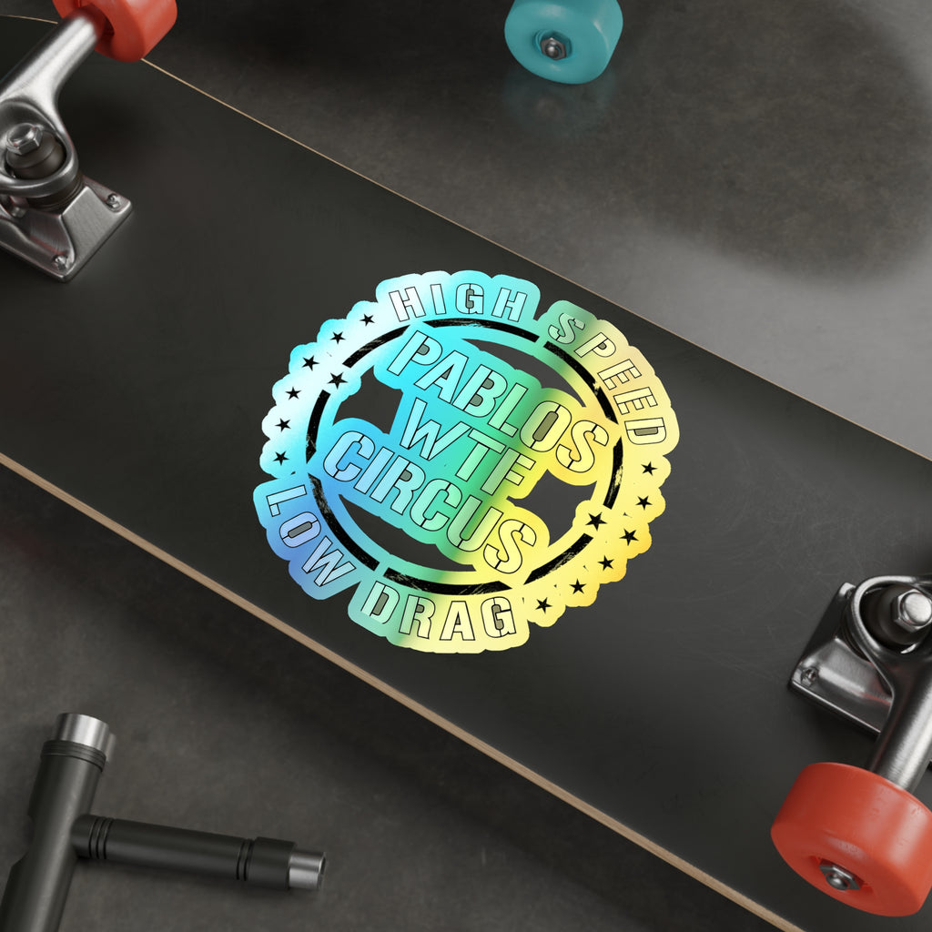 High Speed Low Drag Military Stencil — Holographic Sticker