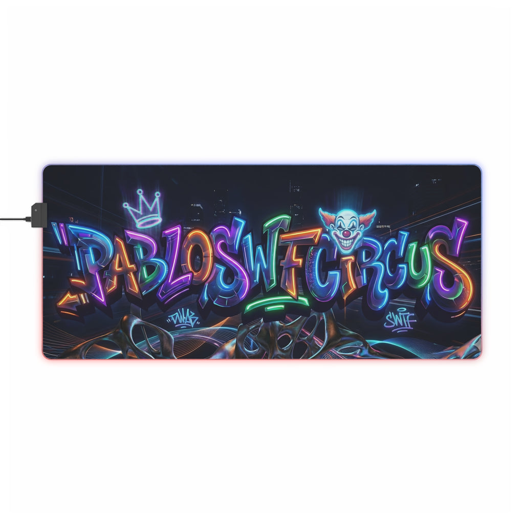 PWC Neon LED Gaming Mouse Pad (35x16)