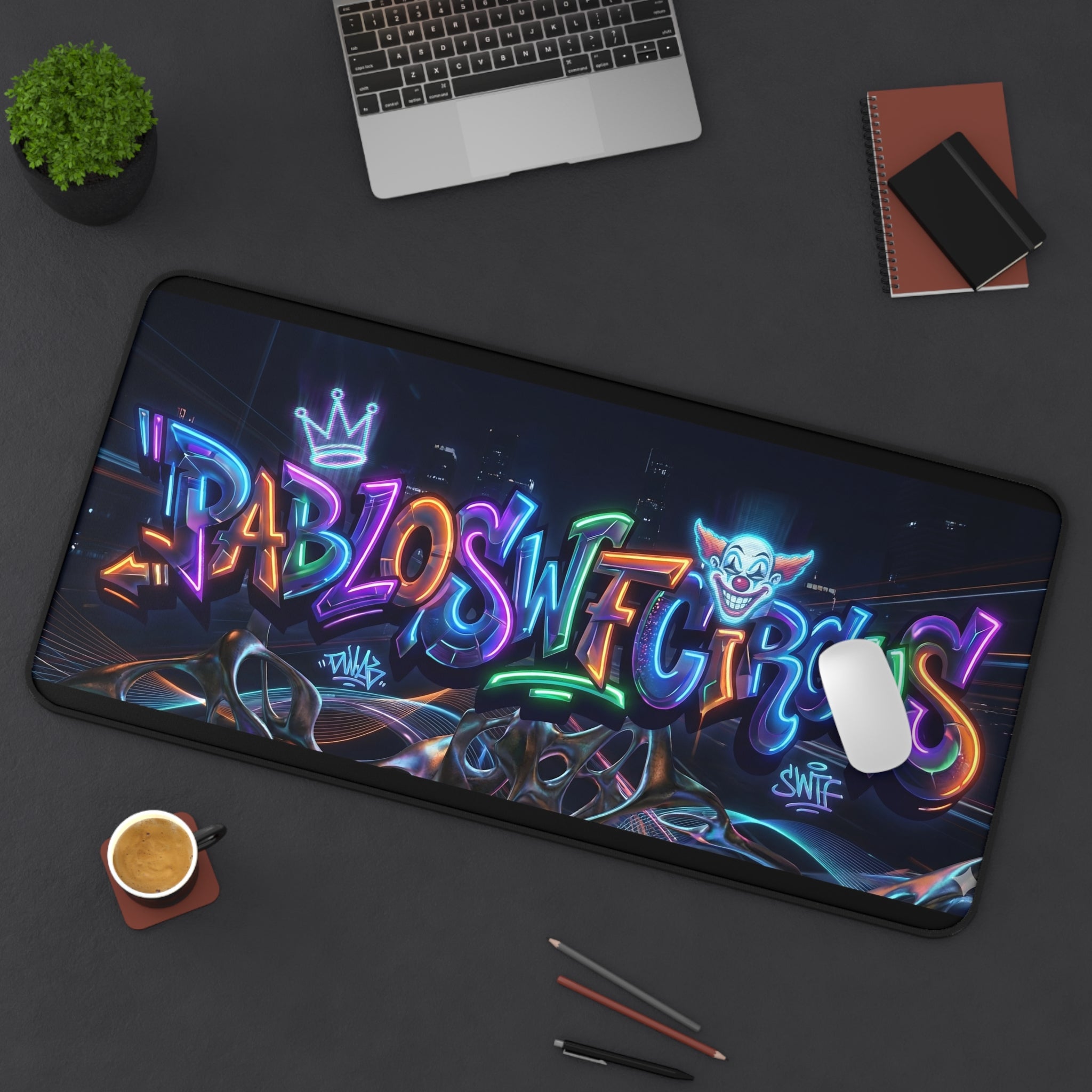 PWC Neon Desk Mat (16x32)
