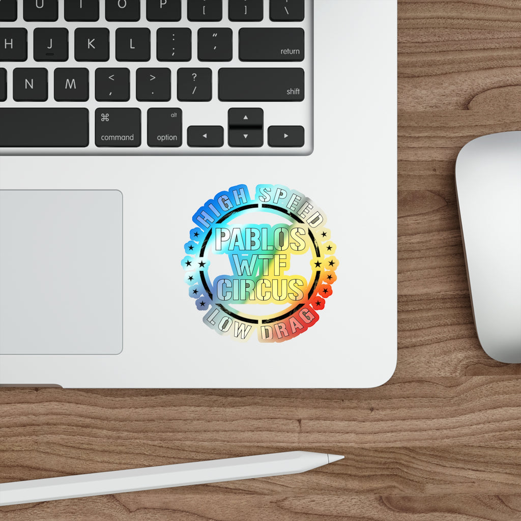 High Speed Low Drag Military Stencil — Holographic Sticker