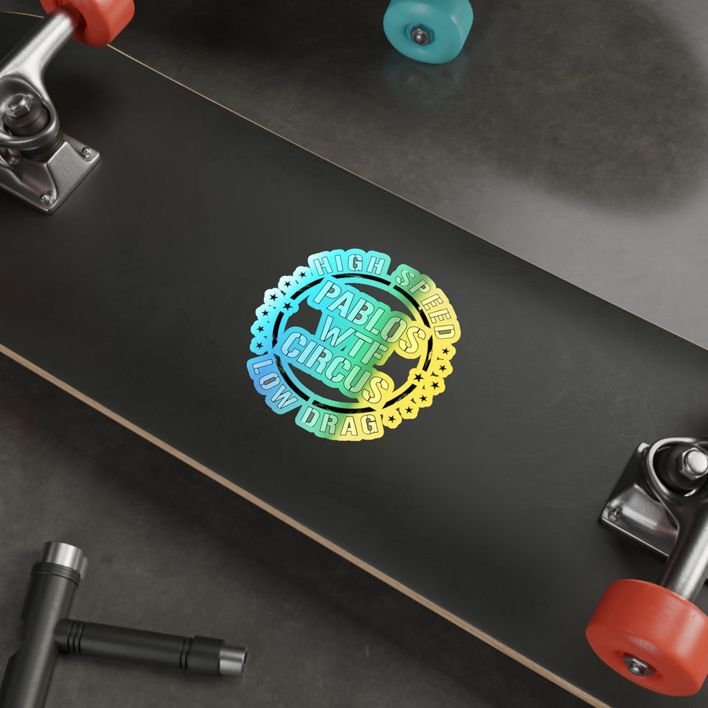 High Speed Low Drag Military Stencil — Holographic Sticker
